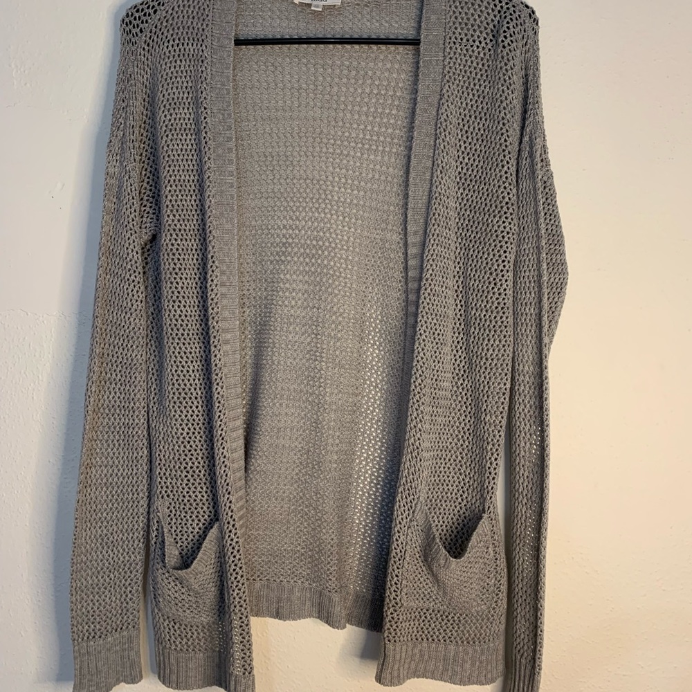 Mudd grey knit cardigan